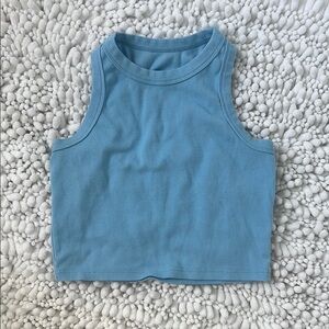 Blue Sleeveless Top